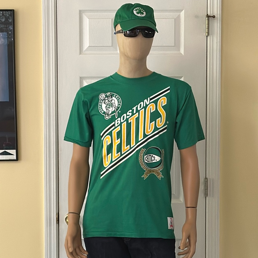 NWOT Vintage 90’s Boston Celtics NBA Conference Nutmeg Mills T-shirt Size Large